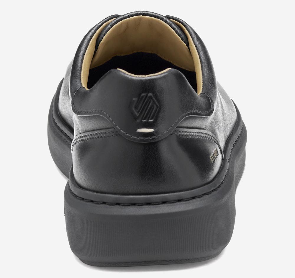 Johnston & Murphy Anders Lace-To-Toe Black Full Grain Leather/Black Sole