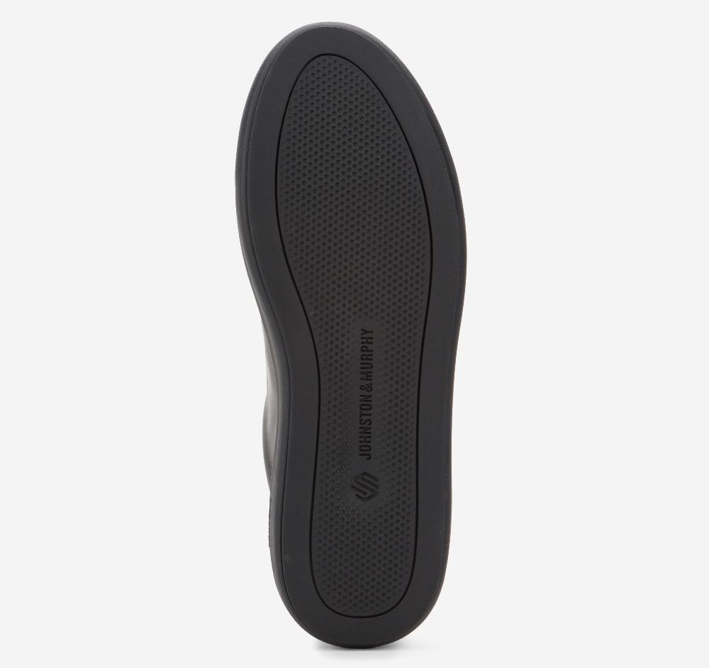 Johnston & Murphy Anders Lace-To-Toe Black Full Grain Leather/Black Sole