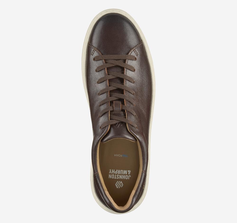 Johnston & Murphy Anders Lace-To-Toe Mahogany Full Grain Leather