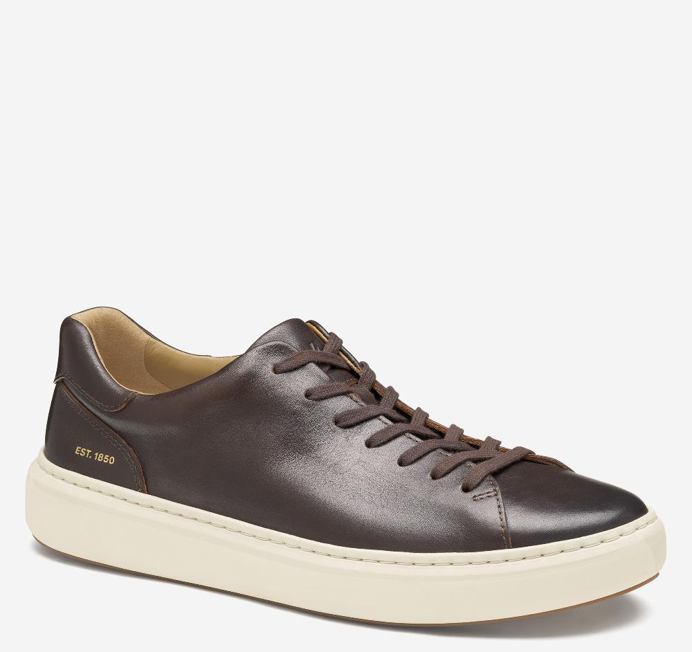 johnston & murphy Anders Lace-To-Toe Mahogany Full Grain Leather