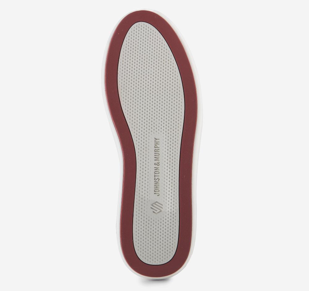 Johnston & Murphy Anders Moc Toe Slip-On Taupe Nubuck