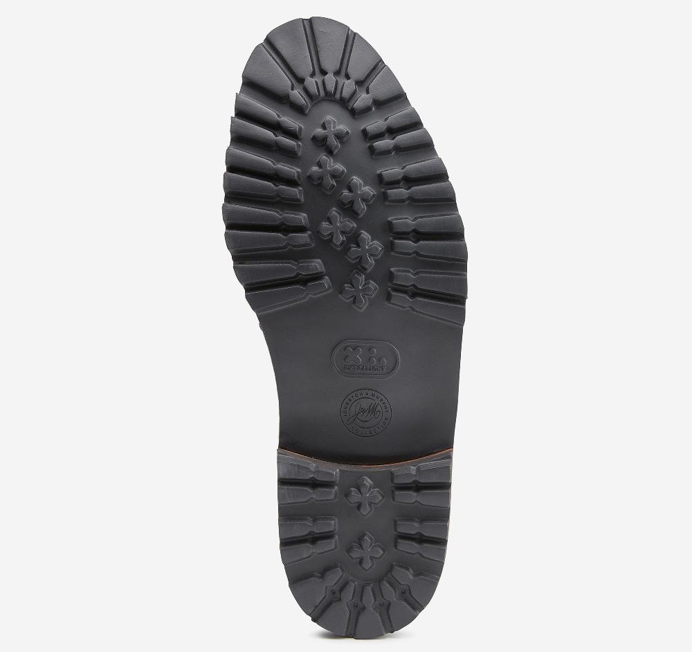 Johnston & Murphy Baldwin Lug Bit Black English Suede