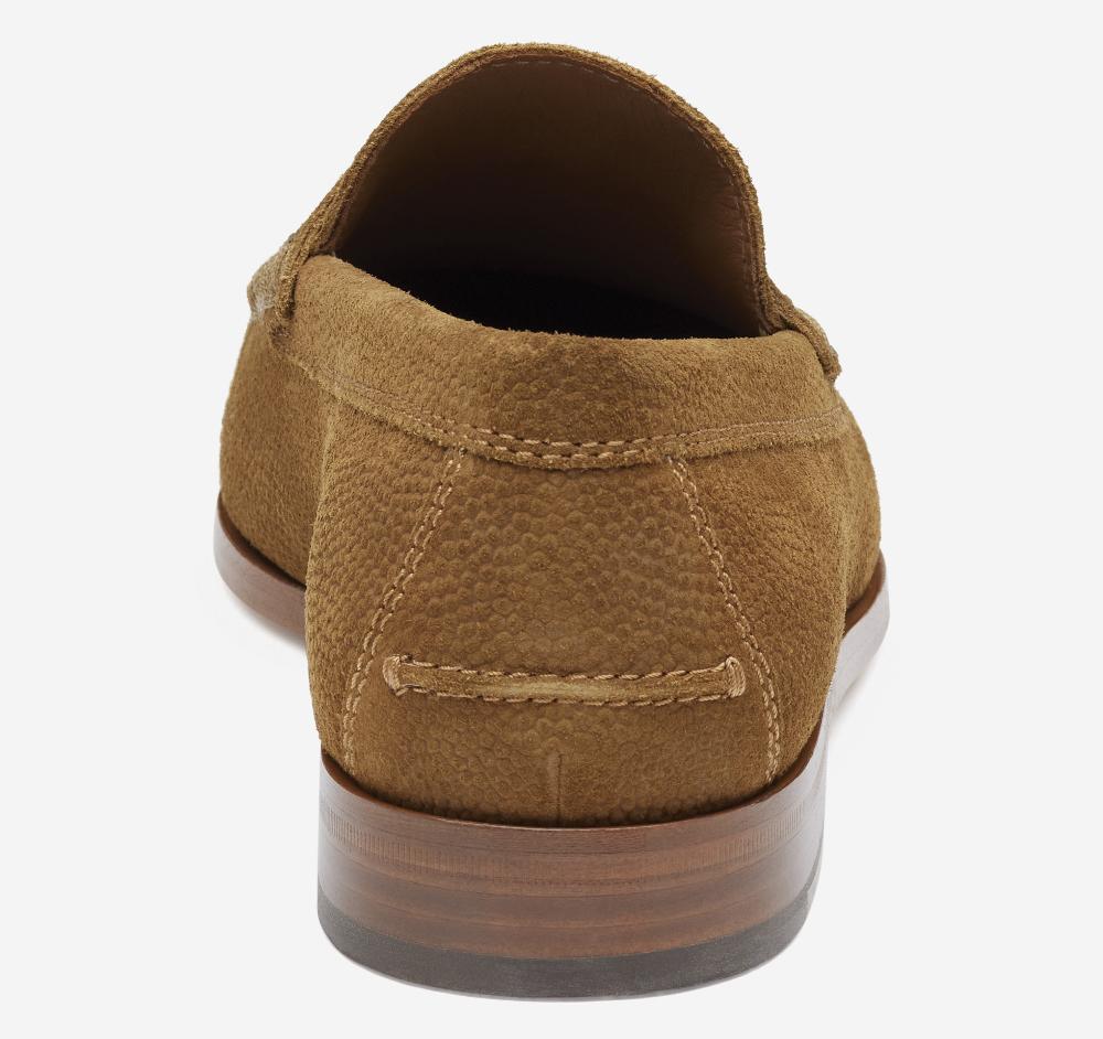 Johnston & Murphy Baldwin Penny Loafer Snuff English Suede