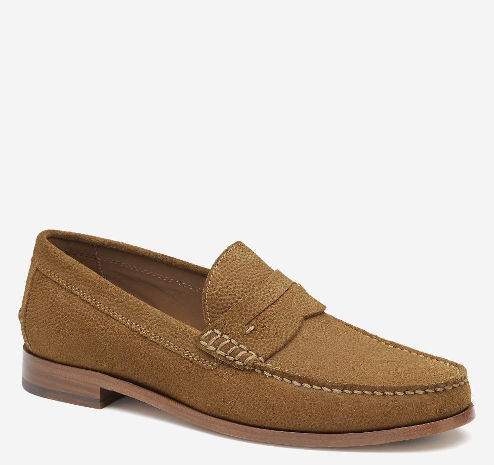 johnston & murphy Baldwin Penny Loafer Snuff English Suede