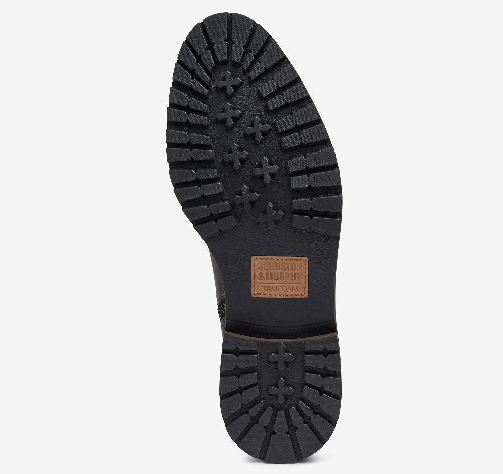 Johnston & Murphy Barrett Zip Boot Charcoal Full Grain