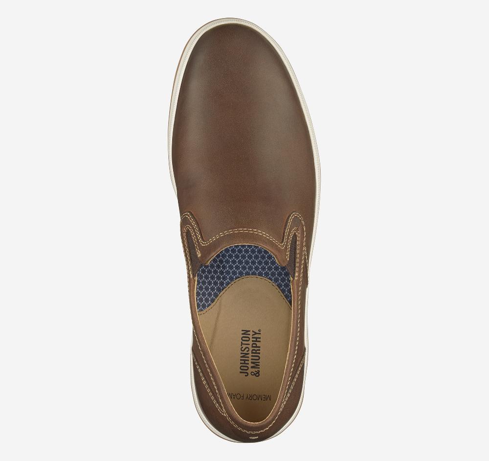 Johnston & Murphy Bowling Venetian Brown Oiled Full Grain