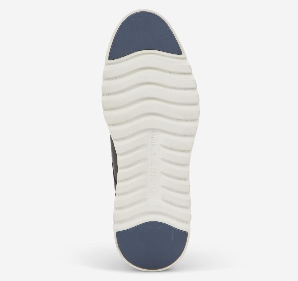 Johnston & Murphy Braxton Plain Toe Navy Oiled Full Grain