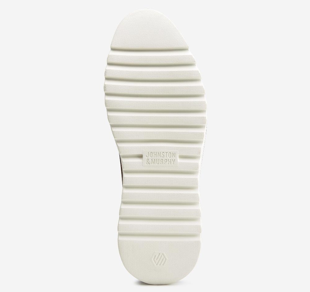 Johnston & Murphy Braydon Plain Toe Dark Taupe Oiled Nubuck