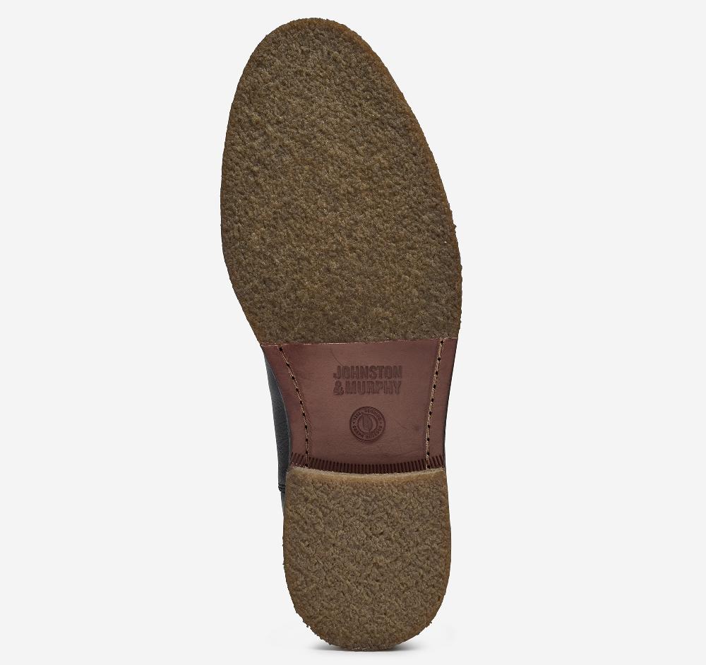 Johnston & Murphy Calder Chelsea Boot Black Tumbled Full Grain