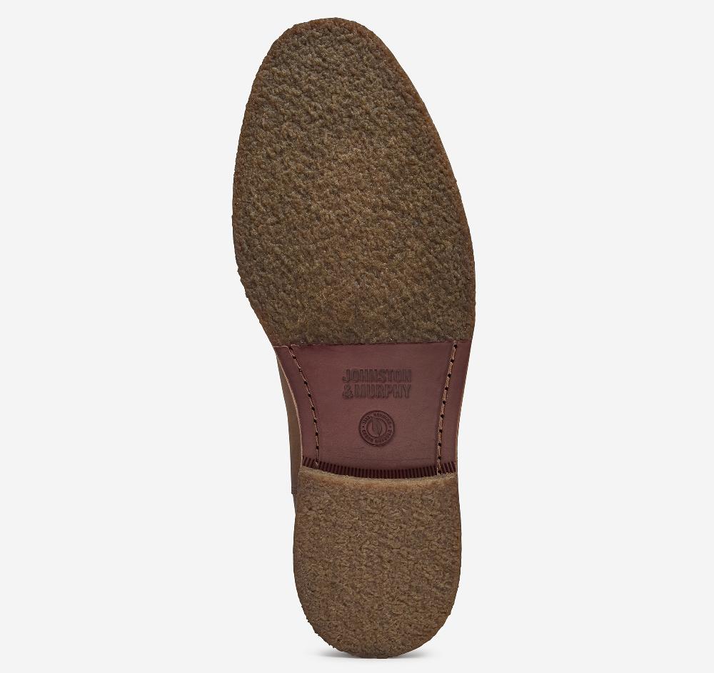 Johnston & Murphy Calder Chelsea Boot Brown Oiled Full Grain