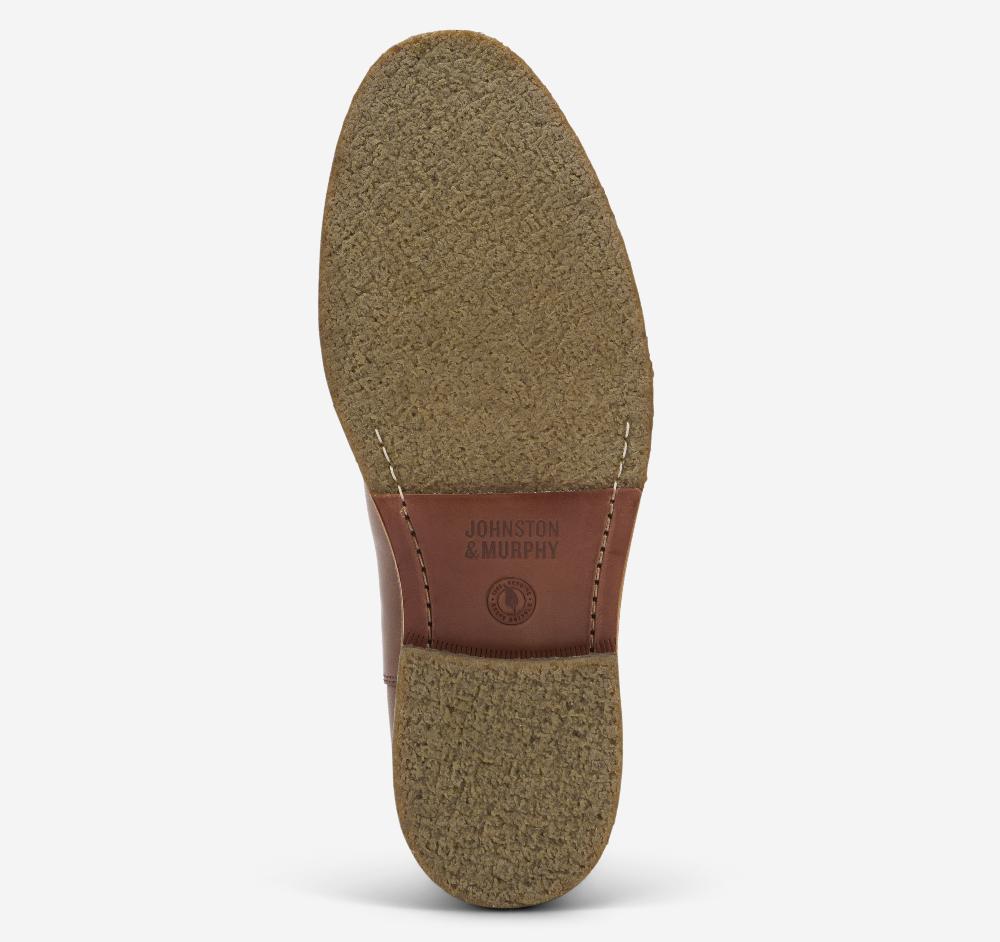 Johnston & Murphy Calder Chelsea Boot Mahogany Full Grain