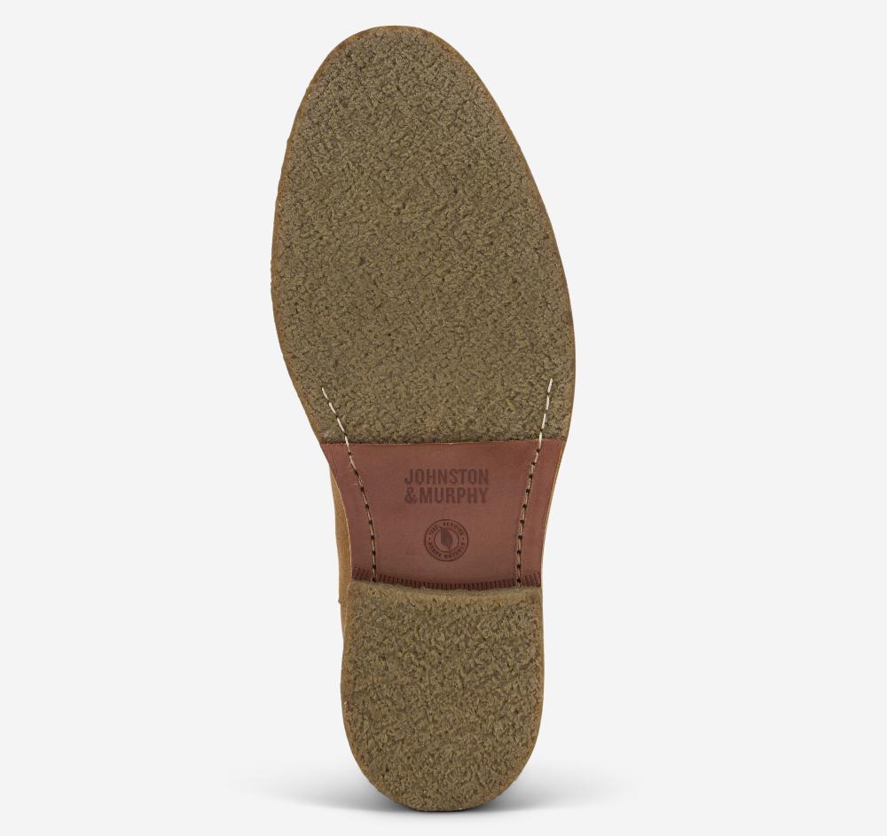 Johnston & Murphy Calder Chelsea Boot Snuff Waxed Suede