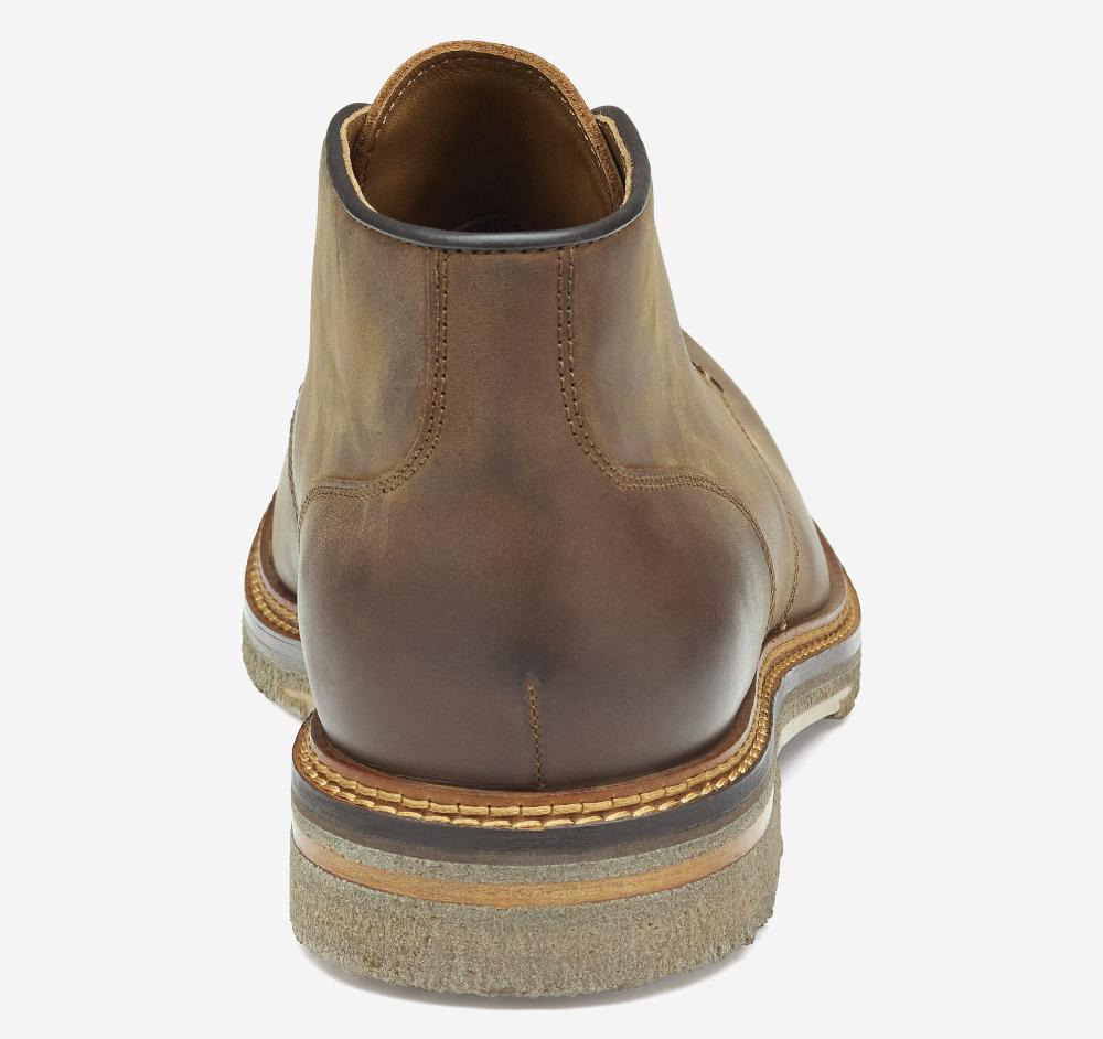 Johnston & Murphy Calder Chukka Brown Oiled Full Grain