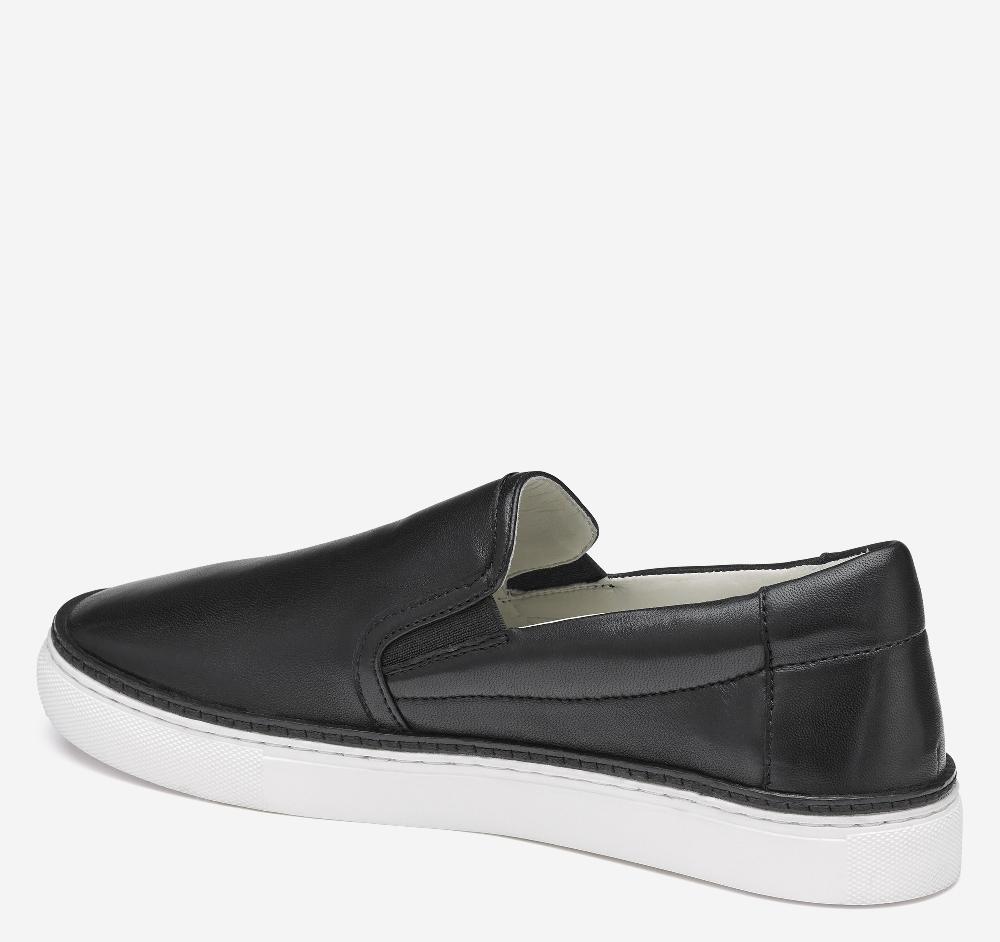 Johnston & Murphy Callie Double-Gore Slip-On Black Glove Leather