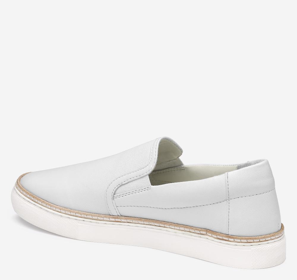 Johnston & Murphy Callie Double-Gore Slip-On White Glove Leather