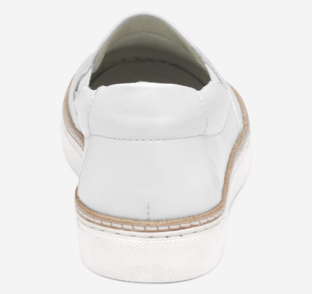 Johnston & Murphy Callie Double-Gore Slip-On White Glove Leather