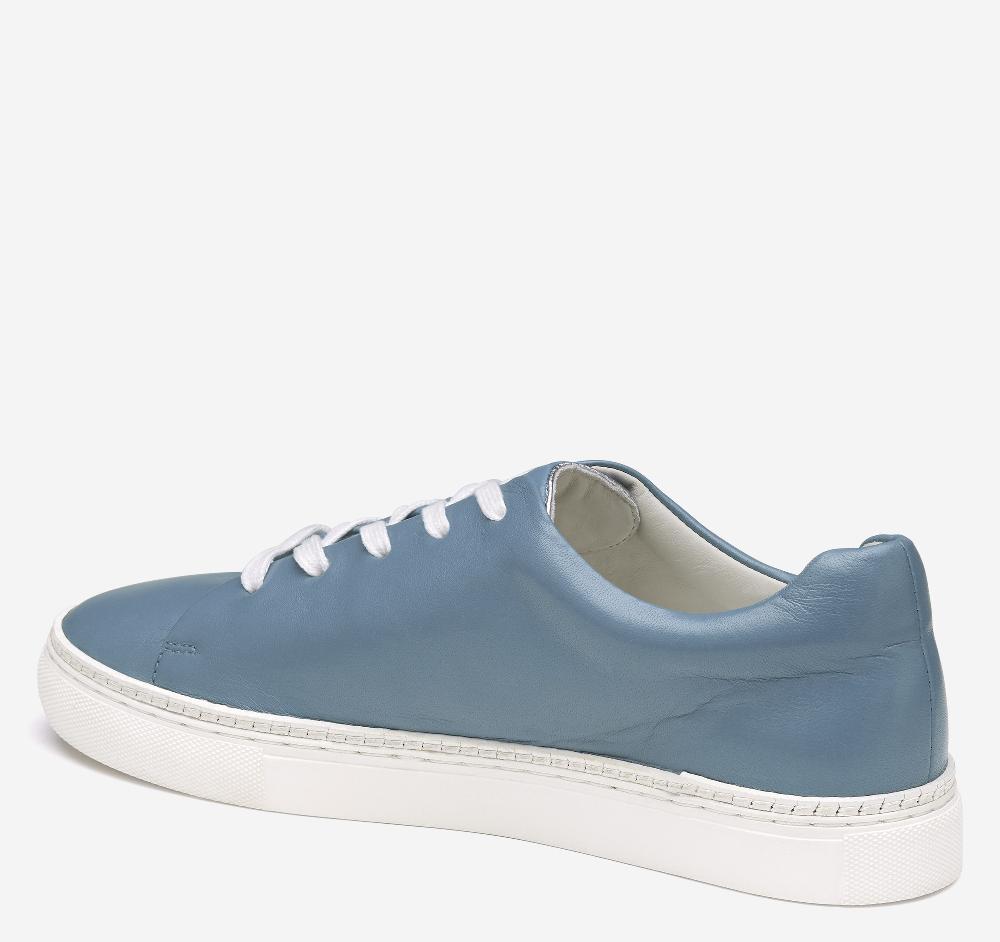 Johnston & Murphy Callie Lace-to-Toe Slate Blue Glove Leather