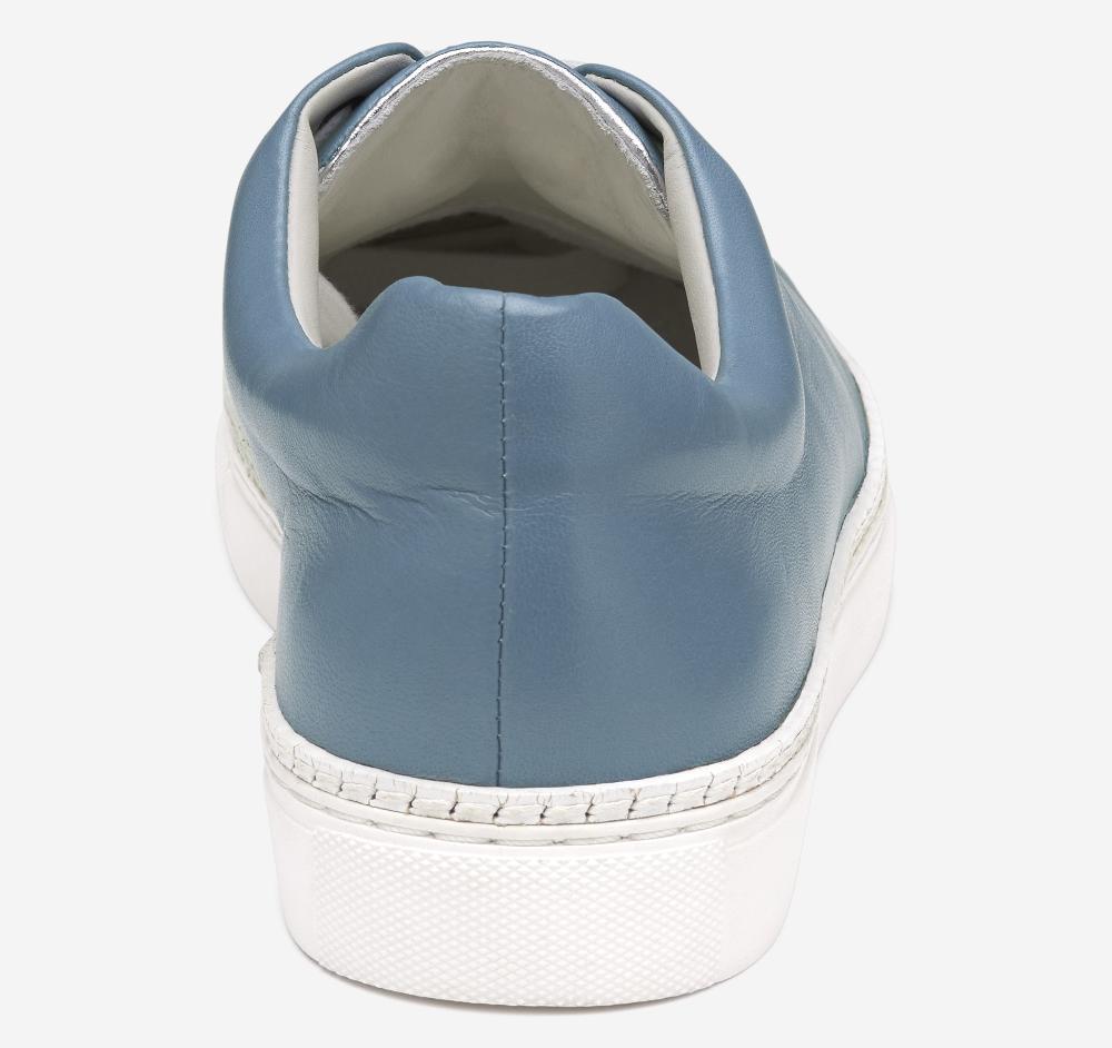 Johnston & Murphy Callie Lace-to-Toe Slate Blue Glove Leather