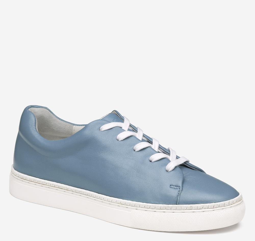 johnston & murphy Callie Lace-to-Toe Slate Blue Glove Leather