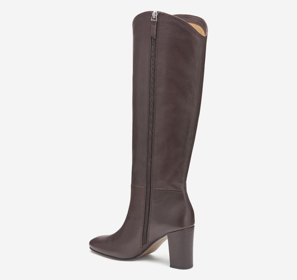 Johnston & Murphy Charlotte Knee-High Boot Bordeaux Italian Nappa