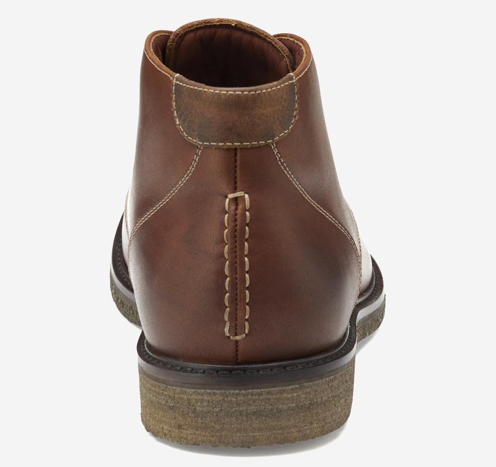 Johnston & Murphy Copeland Chukka Red Brown Oiled Full Grain