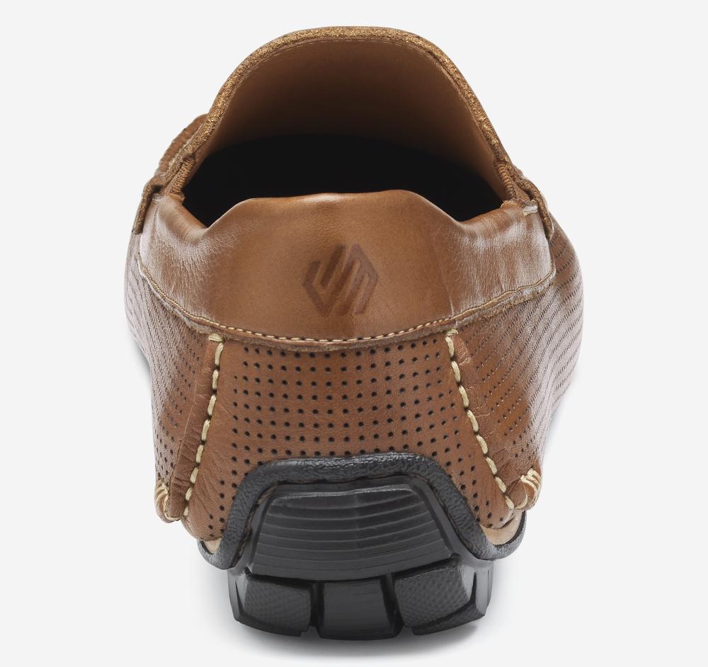 Johnston & Murphy Cort 2.0 Perfed Venetian Loafer Tan Full Grain