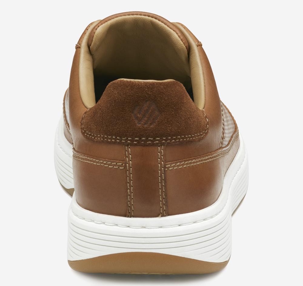 Johnston & Murphy Dawson Perfed U-Throat Tan Full Grain