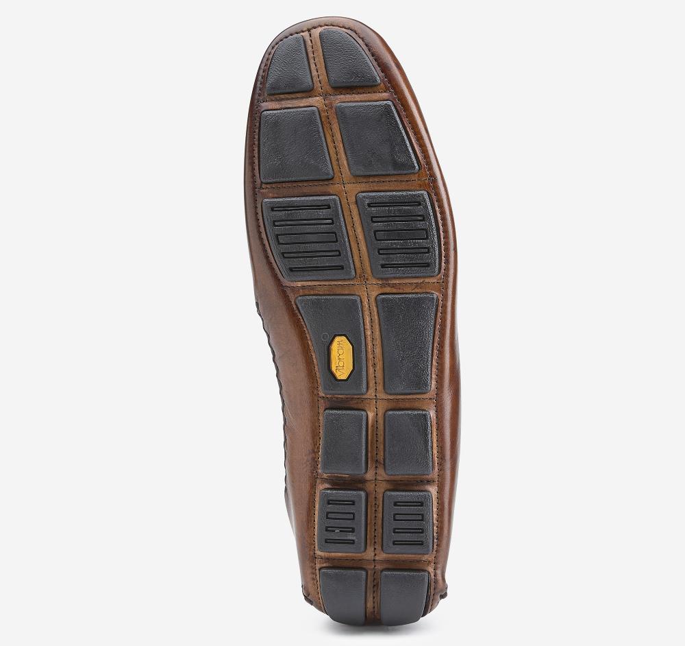 Johnston & Murphy Dayton Penny Loafer Brown Italian Calfskin