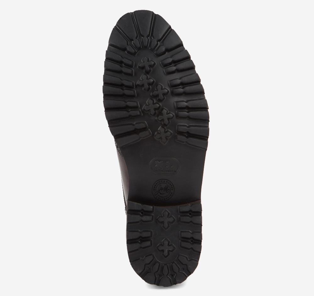 Johnston & Murphy Dudley Lug Wingtip Boot Navy Multi Hand-Stained Calfskin