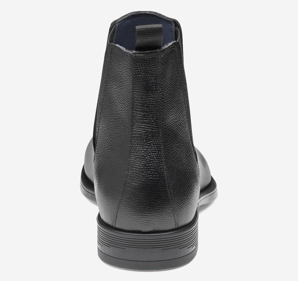 Johnston & Murphy Flynch Chelsea Boot Black Italian Calfskin