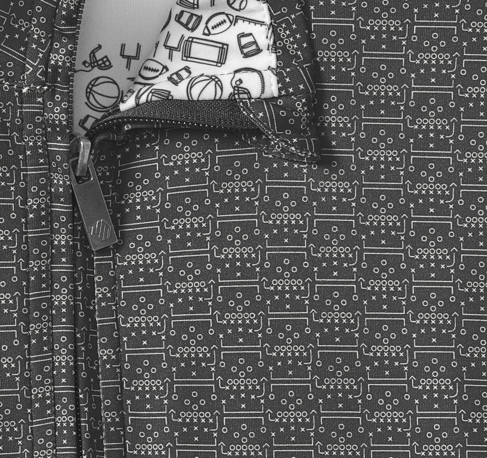 Johnston & Murphy Game Day XC4® Plays Print Quarter-Zip Black