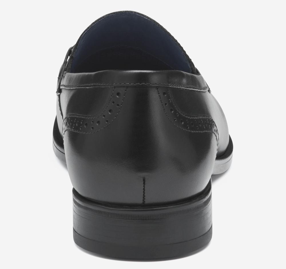 Johnston & Murphy Gibbons Bit Loafer Black Full Grain