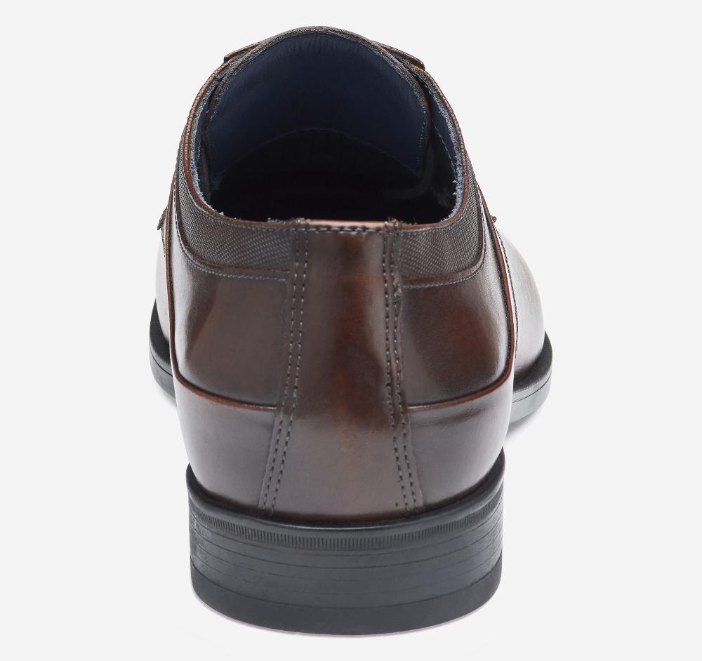 Johnston & Murphy Gibbons Cap Toe Mahogany Full Grain
