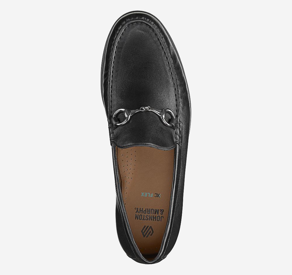 Johnston & Murphy Harrison Bit Loafer Black Glove Leather