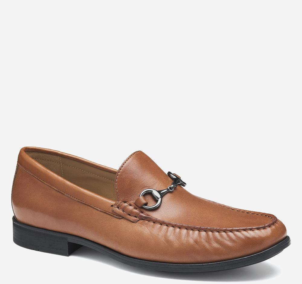 johnston & murphy Harrison Bit Loafer Cognac Glove Leather