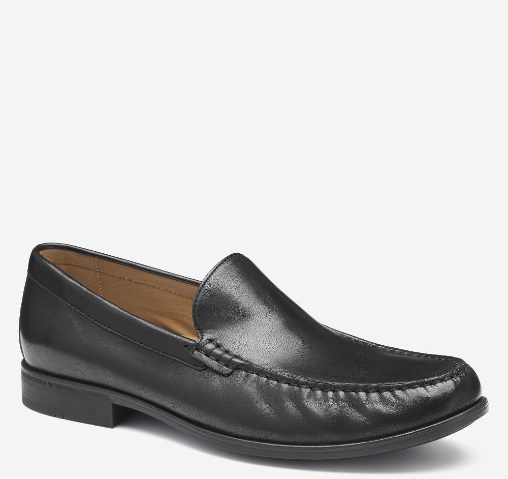 johnston & murphy Harrison Venetian Loafer Black Glove Leather