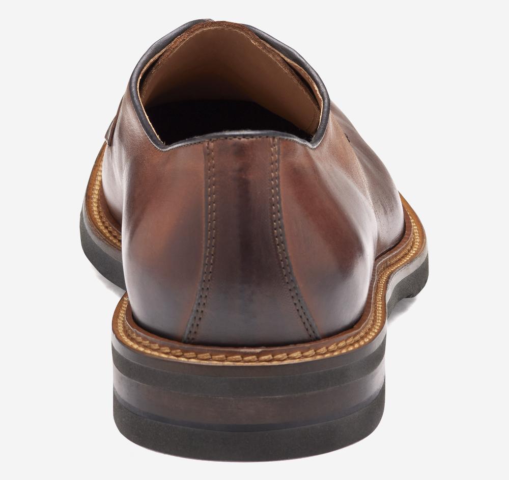 Johnston & Murphy Hartford Plain Toe Tan Italian Calfskin