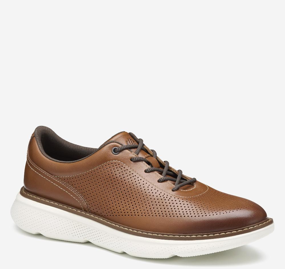 johnston & murphy Hayden Perfed U-Throat Tan Full Grain