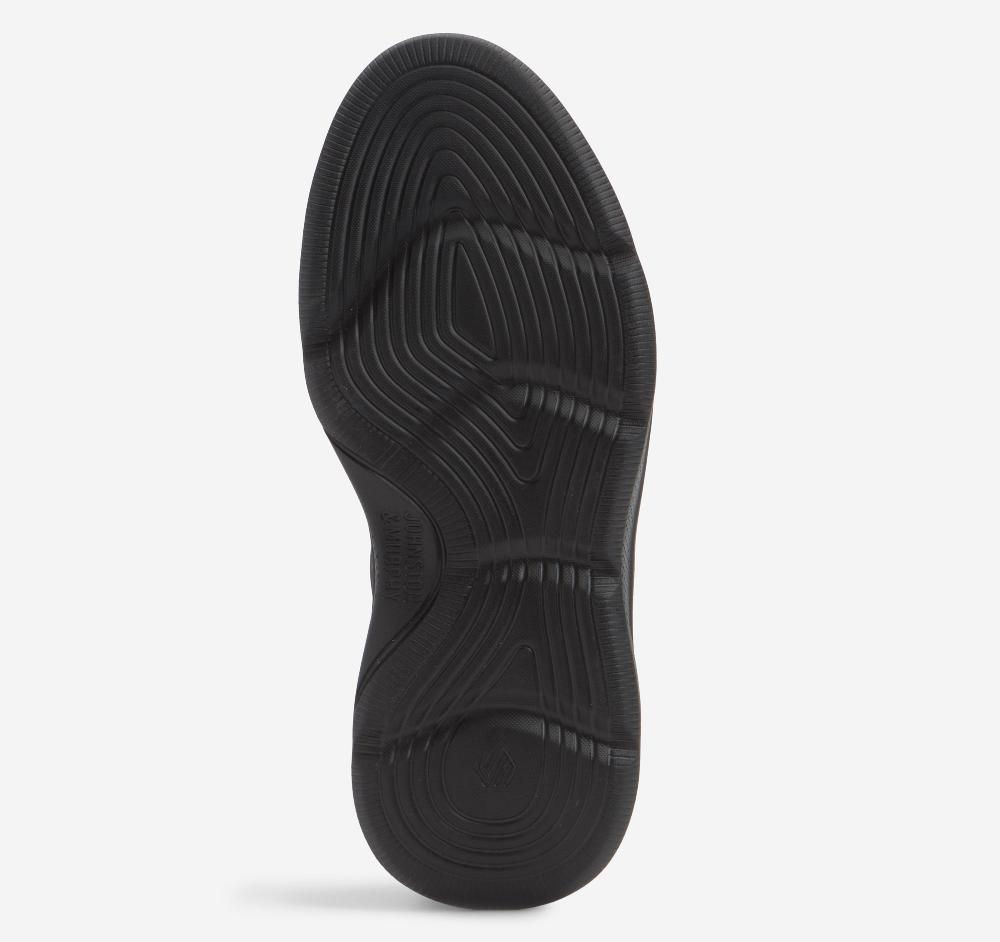 Johnston & Murphy Hayden Plain Toe Black Oiled Full Grain