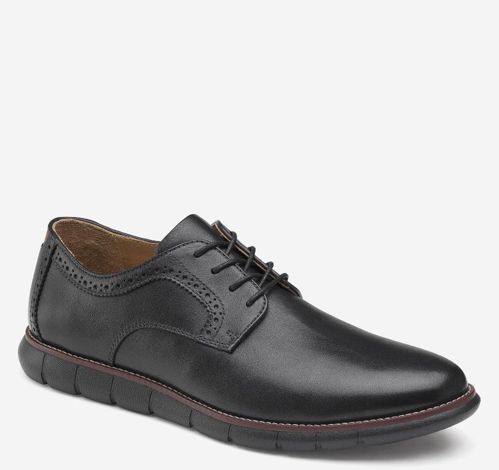 johnston & murphy Holden Plain Toe Black Full Grain/Black Sole