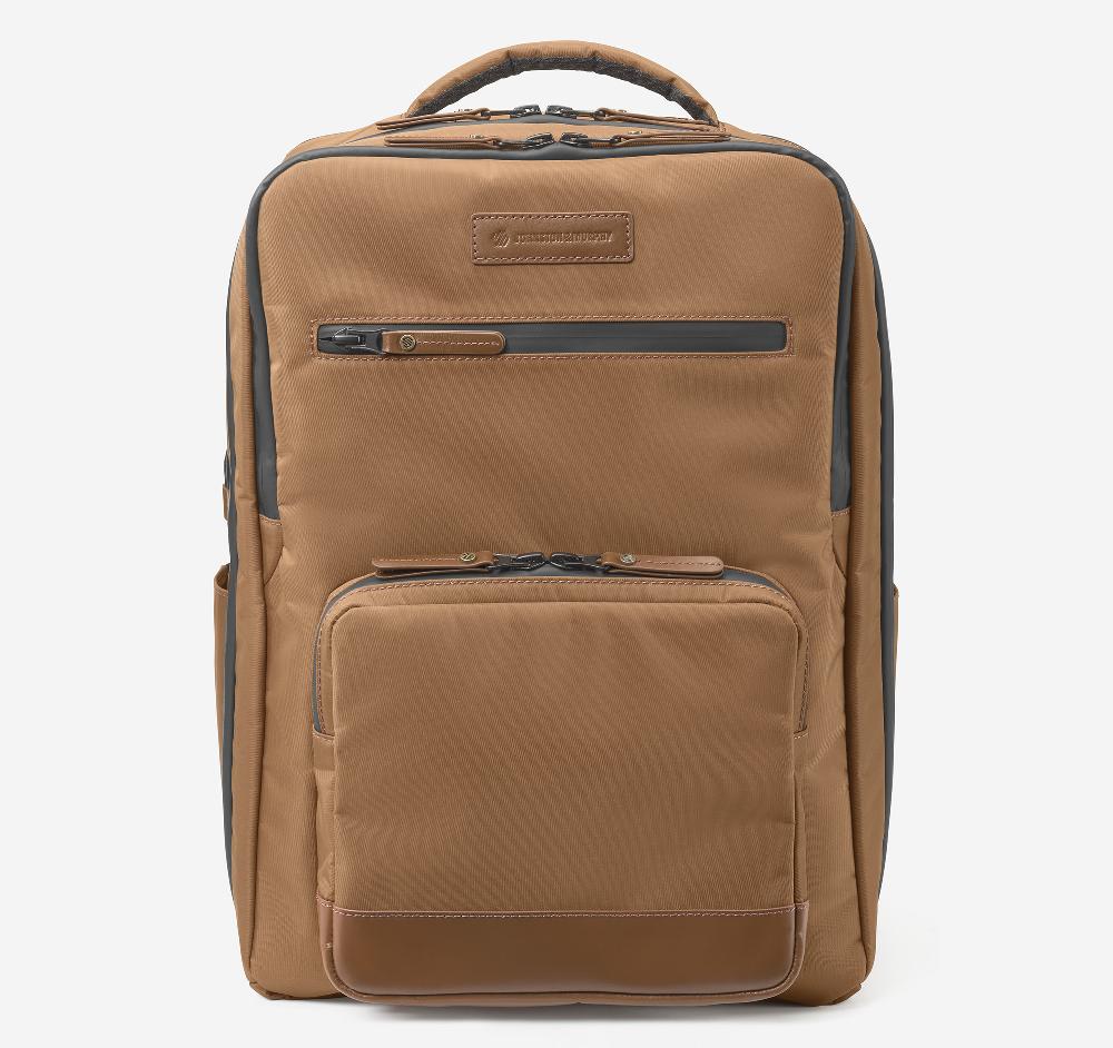 Johnston & Murphy Hudson Waterproof Travel Backpack Cognac