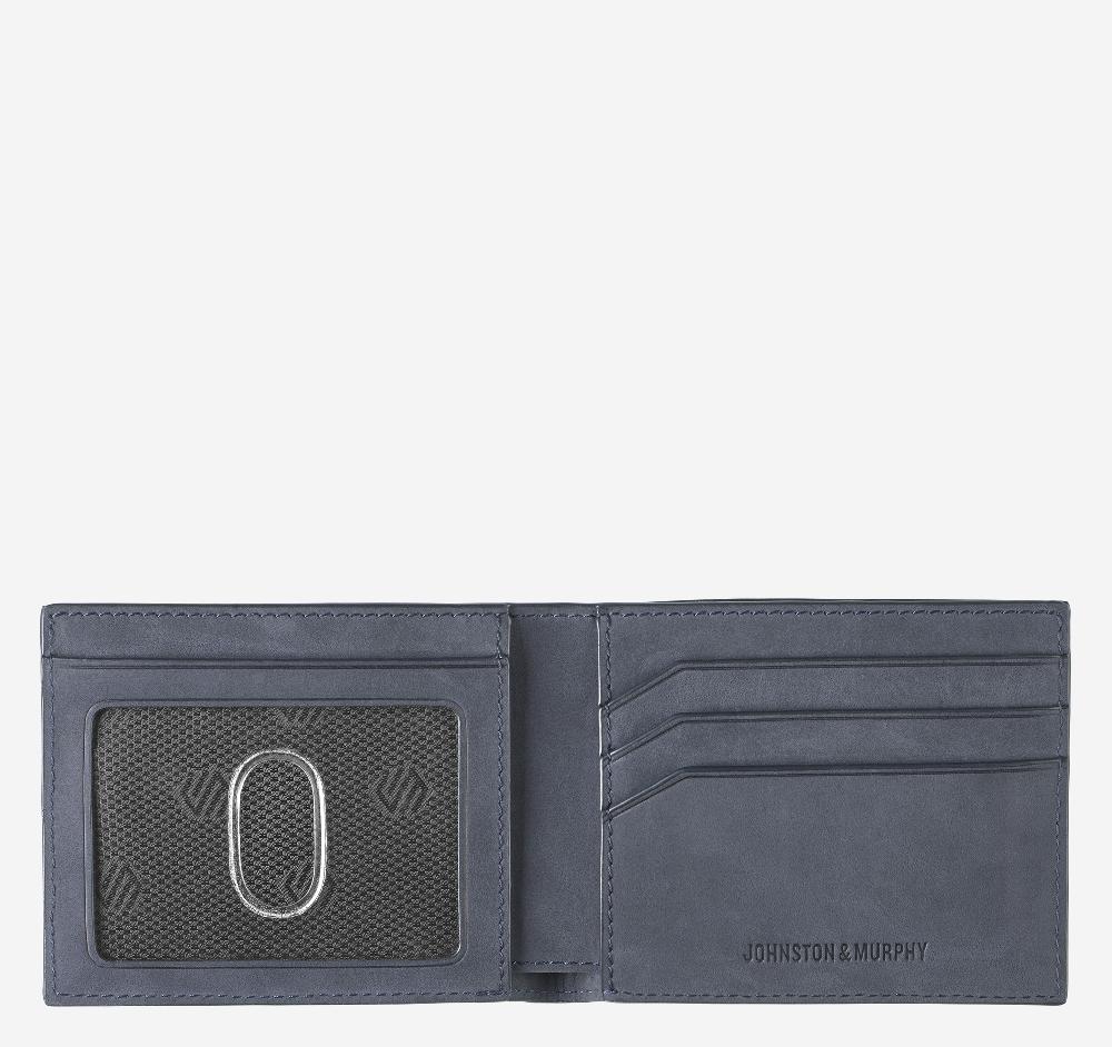 Johnston & Murphy Jackson Scored Oil-Tanned Bill Navy Oiled