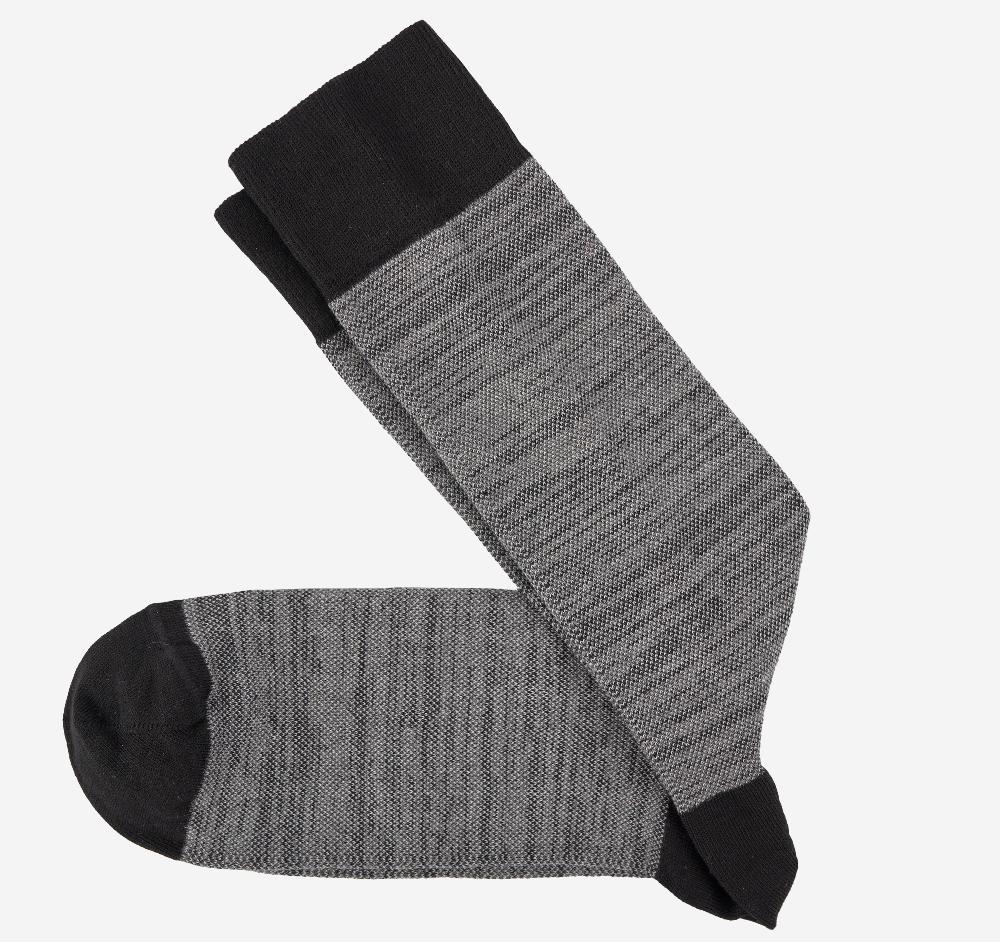 johnston & murphy Jacquard Space-Dyed Socks Charcoal Multi