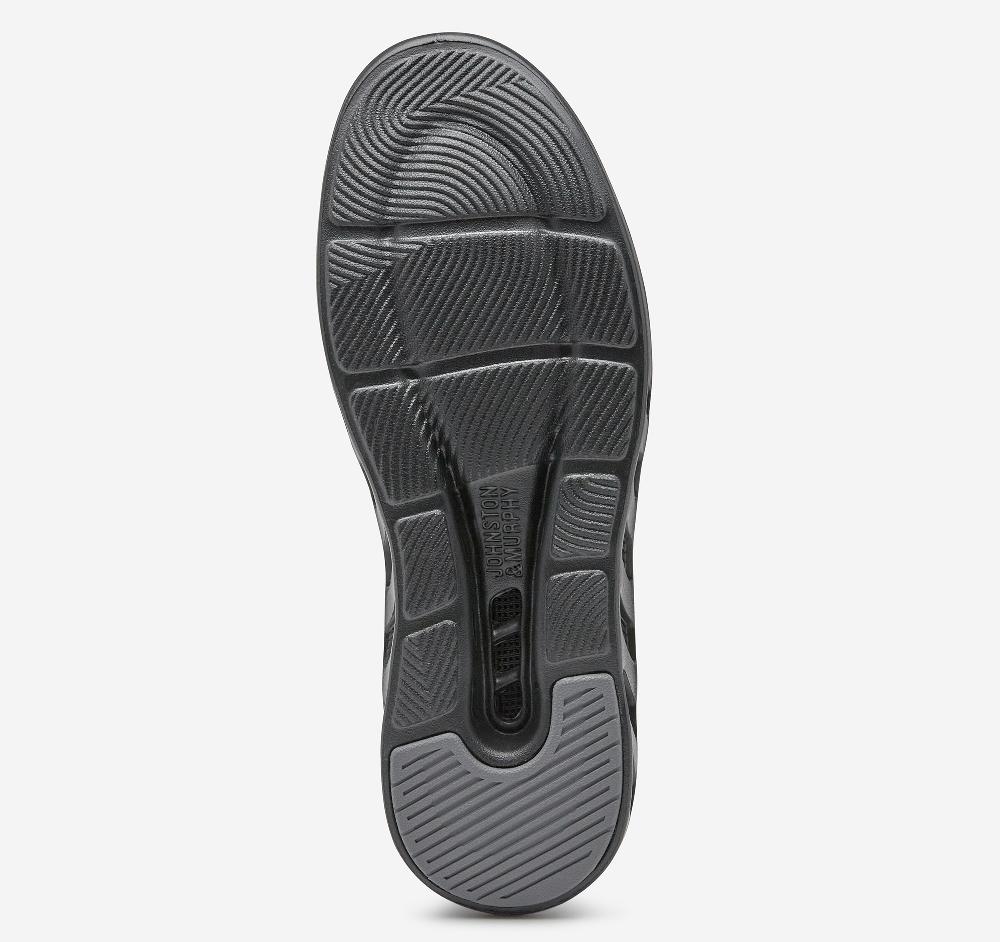 Johnston & Murphy Activate Knit Plain Toe Black Knit