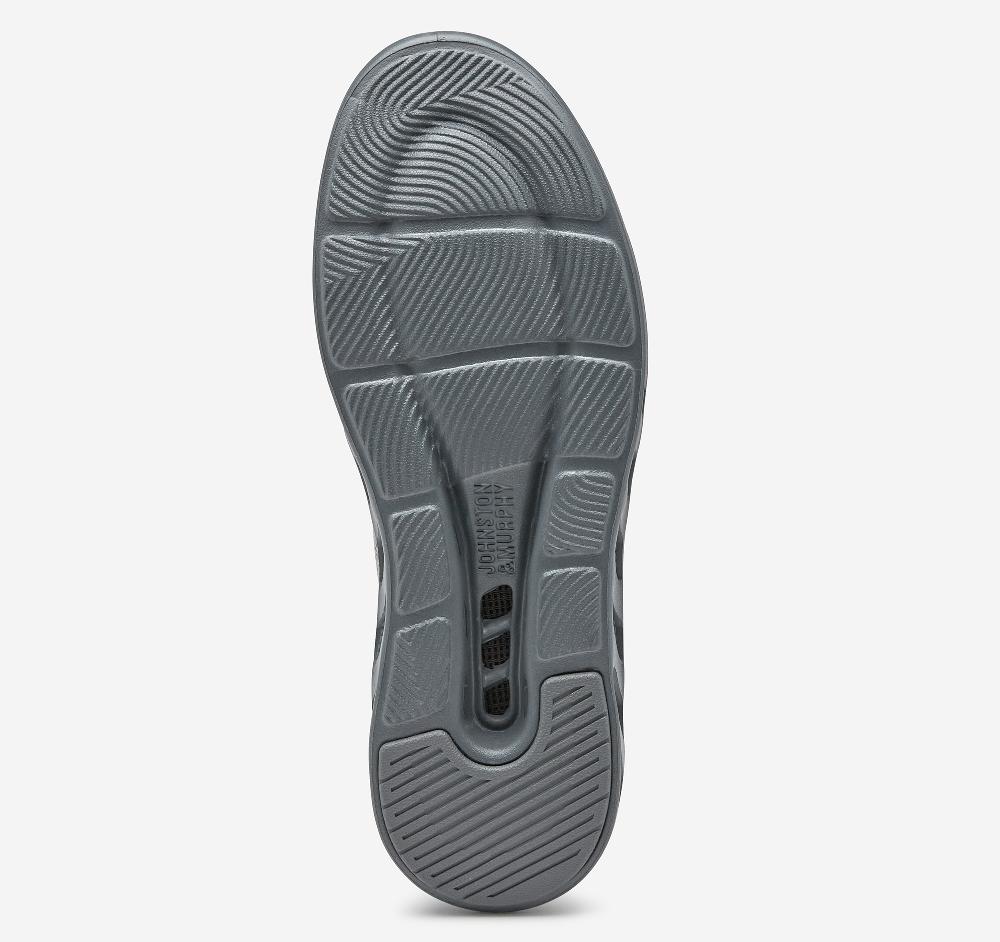 Johnston & Murphy Activate Knit Plain Toe Gray Knit