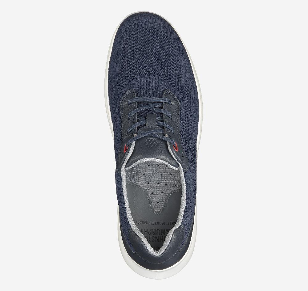 Johnston & Murphy Activate Knit Plain Toe Navy Knit
