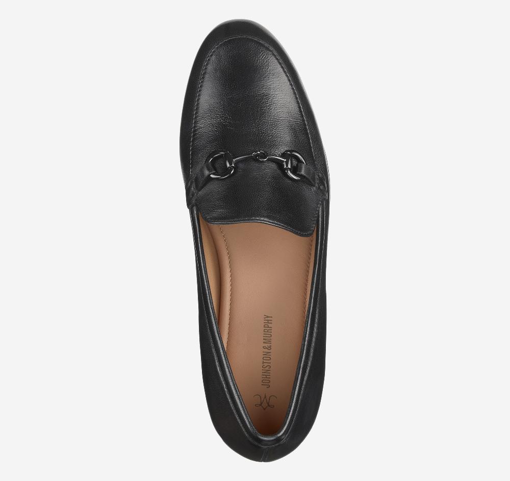 Johnston & Murphy Ali Bit Loafer Black Glove Leather
