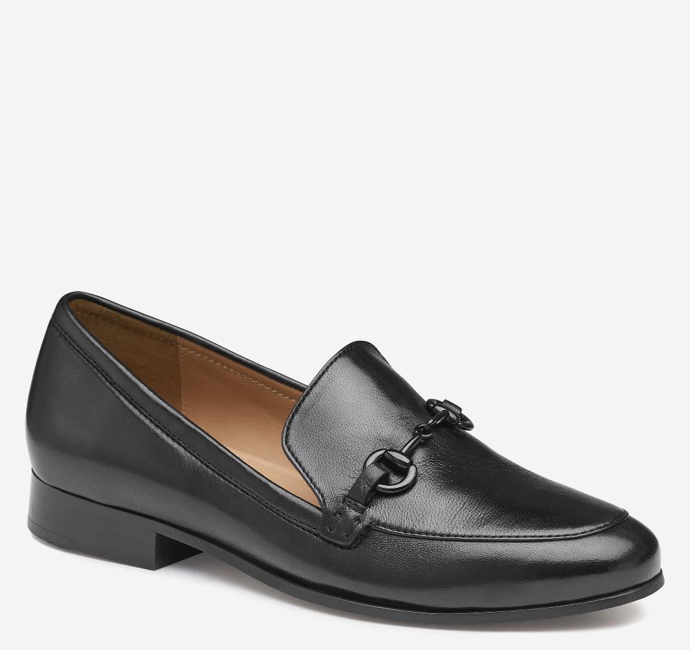 johnston & murphy Ali Bit Loafer Black Glove Leather