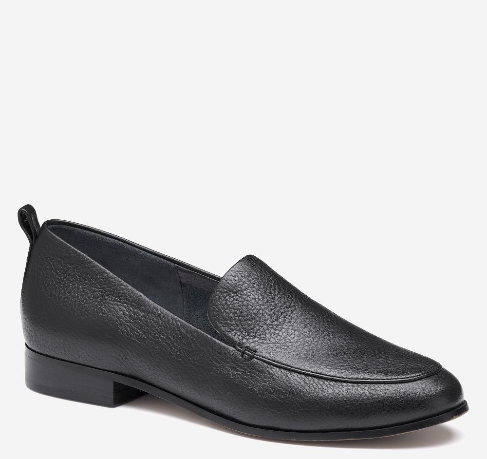 johnston & murphy Ali Loafer Black Calfskin