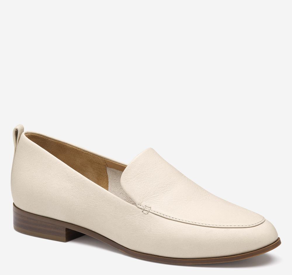 johnston & murphy Ali Loafer Bone Calfskin
